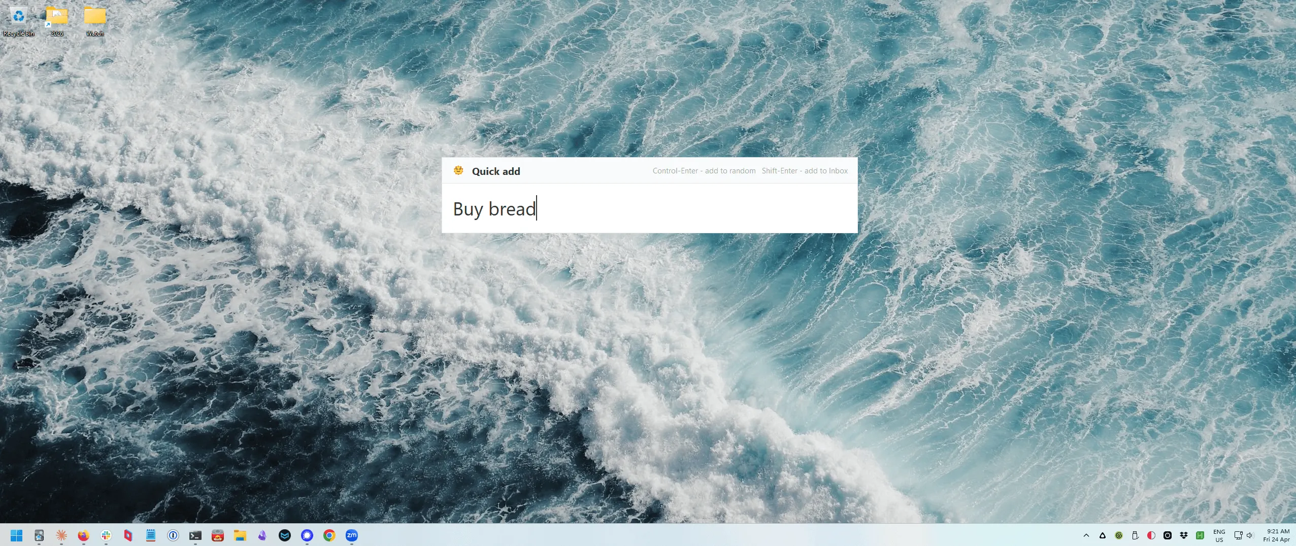 Windows shortcut
